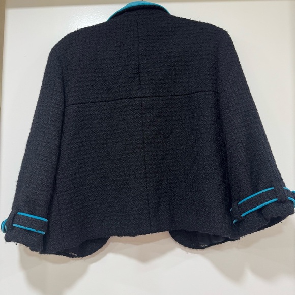 Chanel Fall 2007 Ready To Wear Runway Tweed Wool Black Jacket Blazer Size 40 - Picture 14 of 14